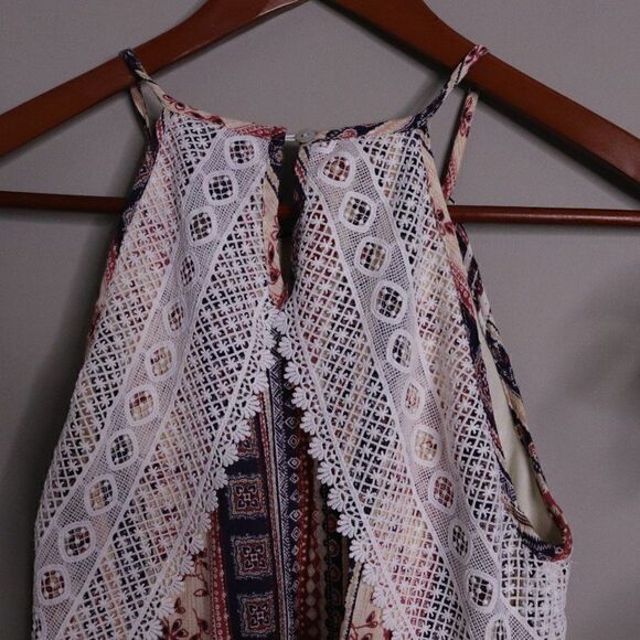Alter'd State Boho Lace Sleeveless Summer Mini Dress - Picture 6 of 10